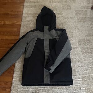 Under Armour Youth Performance Jacket in Black and Gray